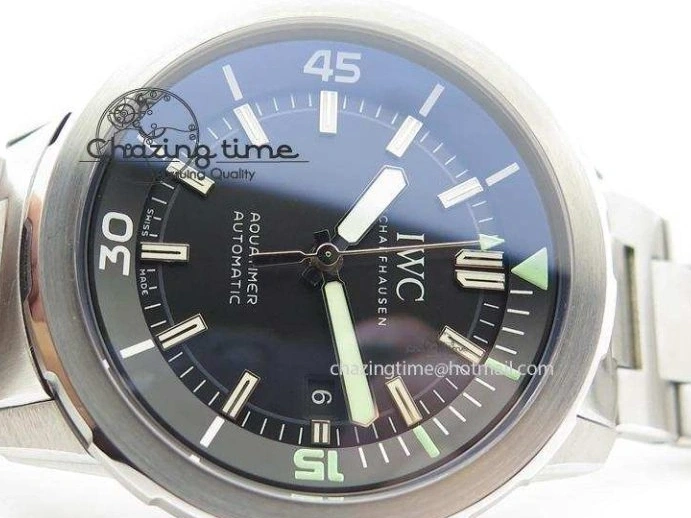 MIROTIME 0317 UrbanStyle Aquatimer Automatic IW329002 V6F 1:1 Best Edition Black Dial On SS Bracelet MIYOTA 7317